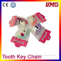Most popular souvenir keychain tooth shape keychain